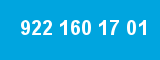 922 160 17 01 922 160 17 01